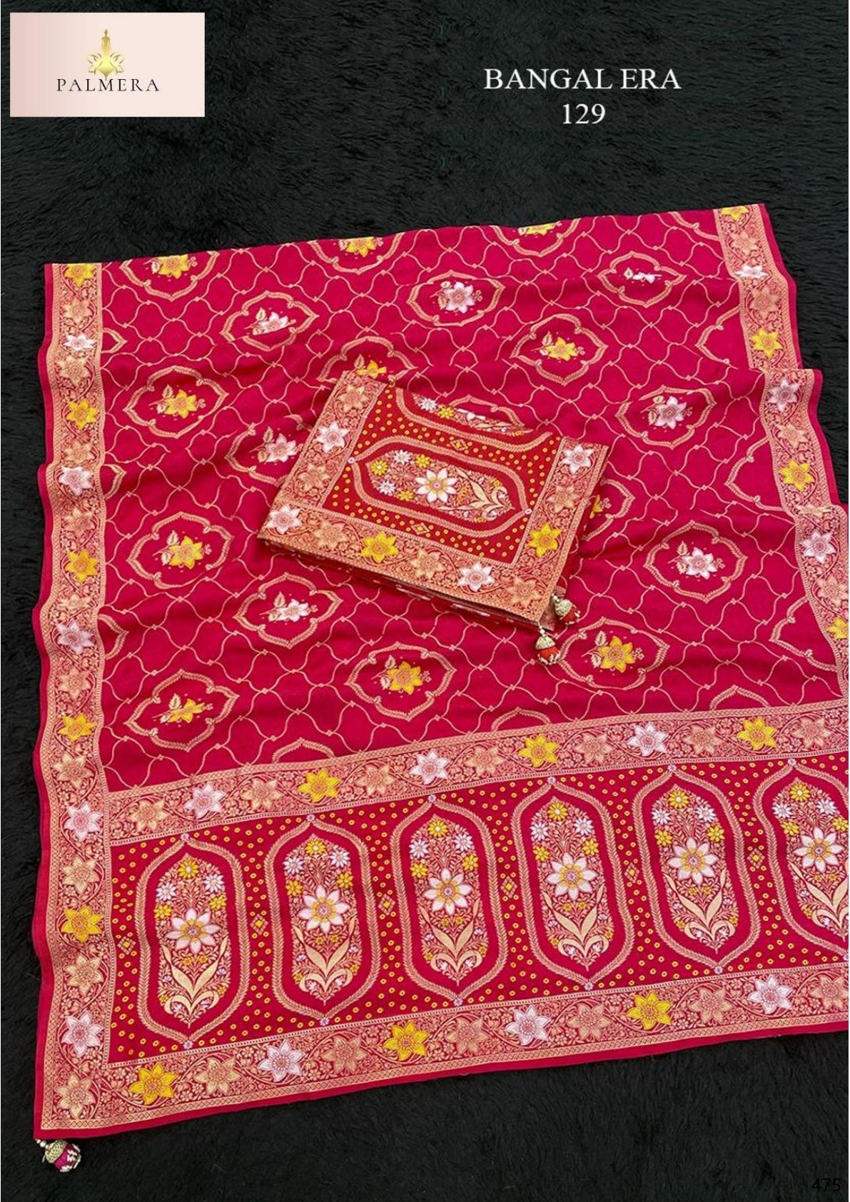 Bangal Era Viscose Saree with Blouse for Premium Ethnic and Designer Wear | ALL-BANGAL ERA-129