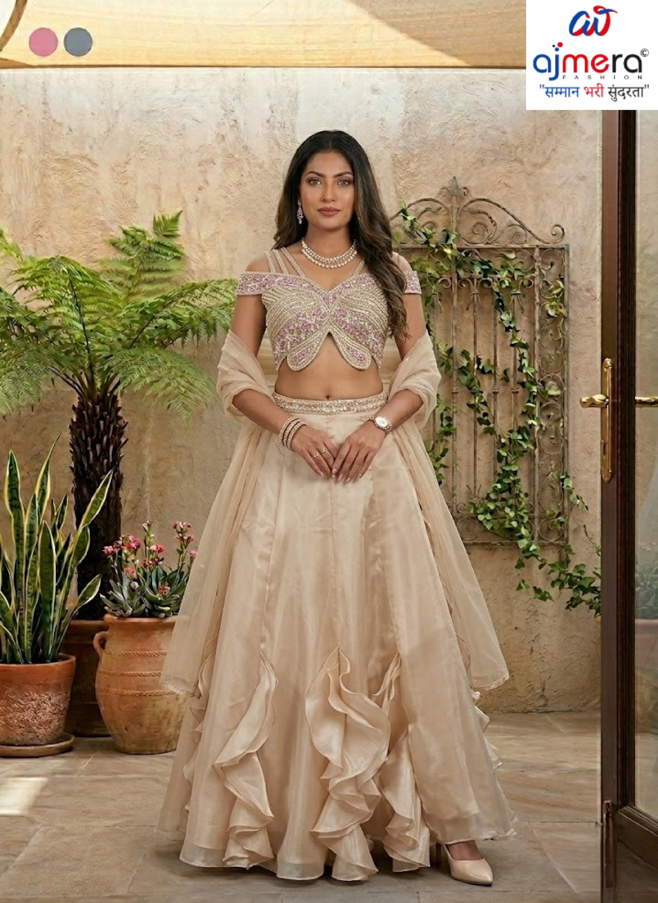 Designer Organza Gown for Women | YVD-YSC142P