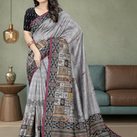 Chitra Blended Silk Saree with Blouse for Premium Ethnic and Designer Wear | ALL-CHITRA VOL-01