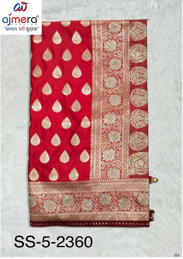 Fashionable Jacquard Silk Saree with Blouse Piece for Special Events | SBV-SS-5-2360