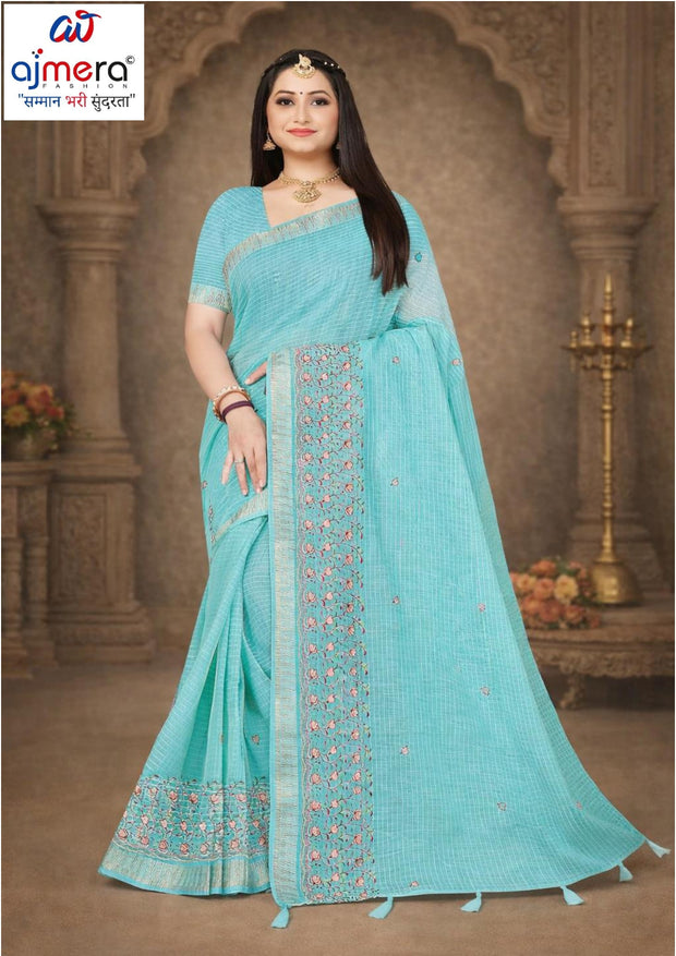 Classic Craft Jacquard Silk Saree With Blouse Piece | MTE-25351