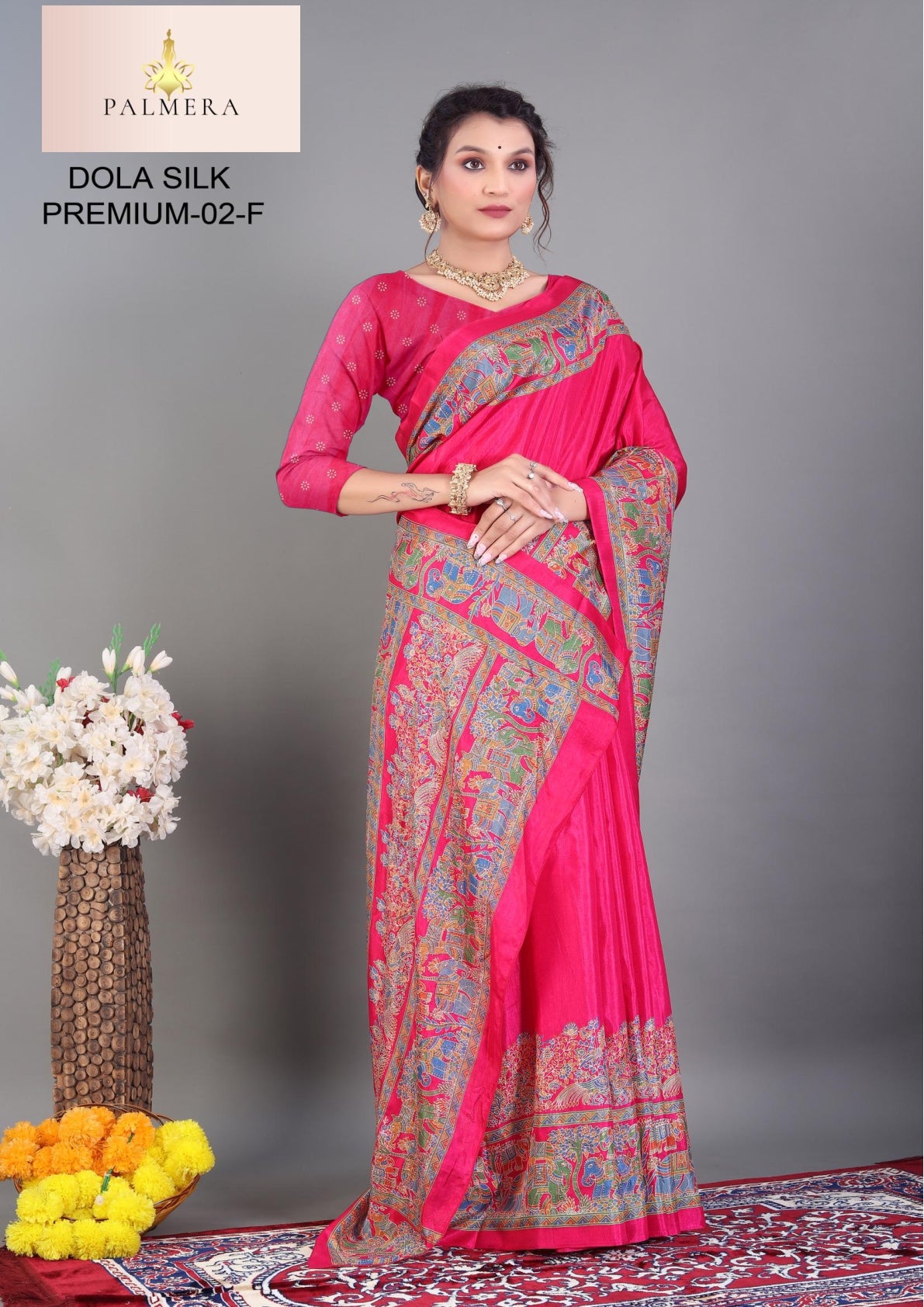 Dola Silk Premium Art Silk Saree with Blouse for Premium Ethnic Wear | ALL-DOLA SILK PREMIUM-02