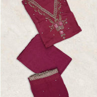 Premium Glass Organza Unstitched Suit Set | BKE-KHUSHI