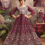Gown Manufacturer Georgette Gown for Women | KTX-4558-L