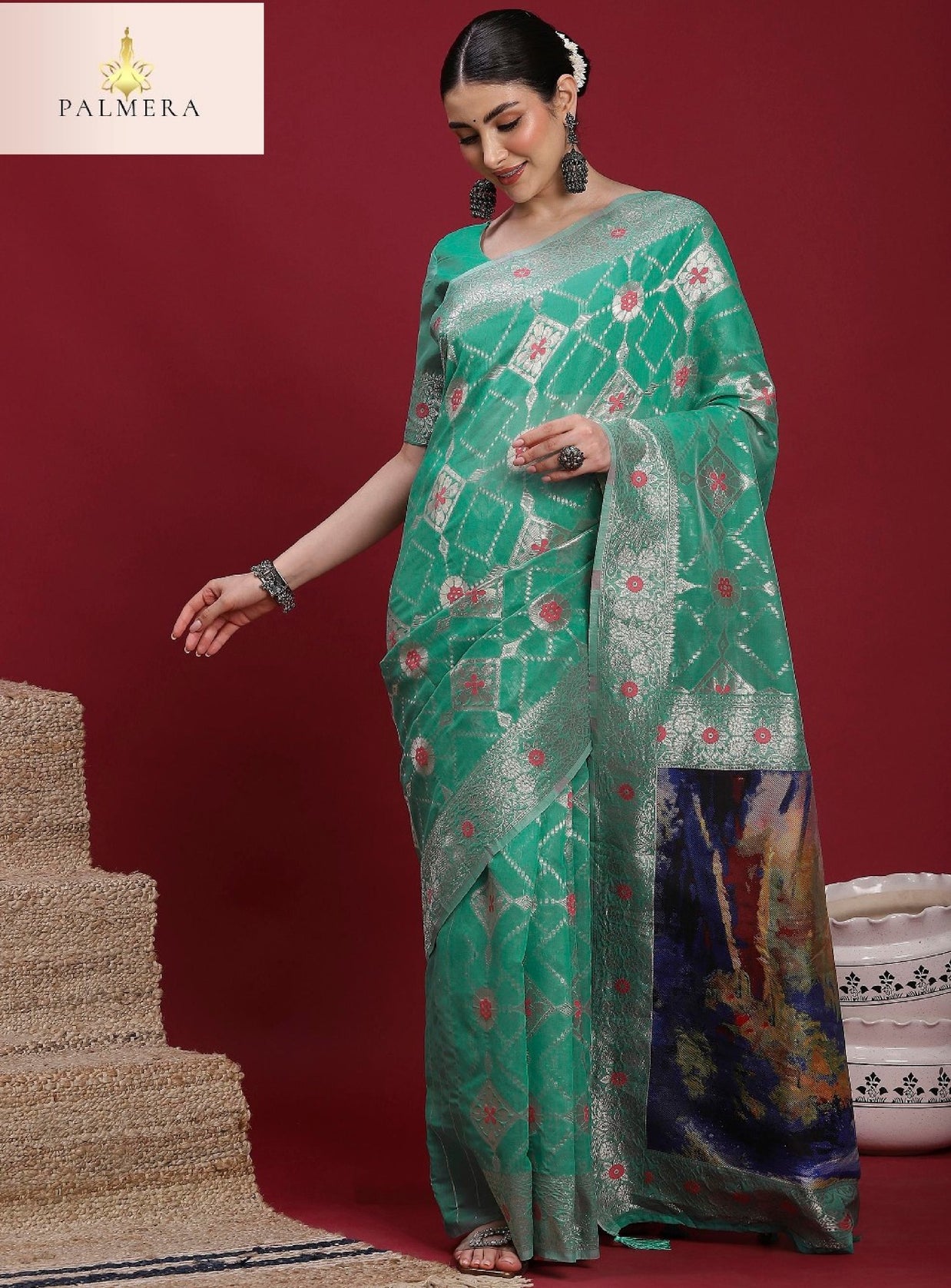 Palmera Saree Manufacturer and Palmera Saree Supplier | ALL-VANAYA-03