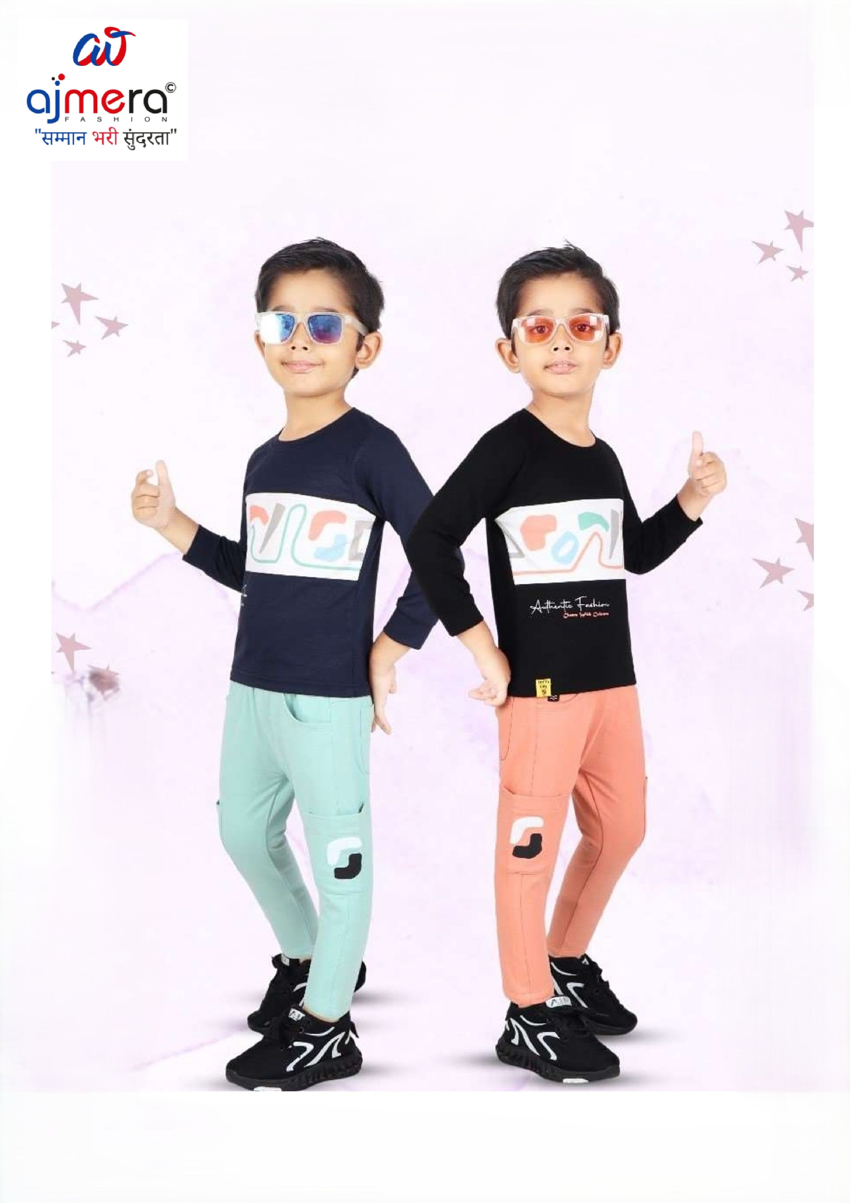 Kids T-Shirt & Pant Set Wholesale in India | TBA-FS3632