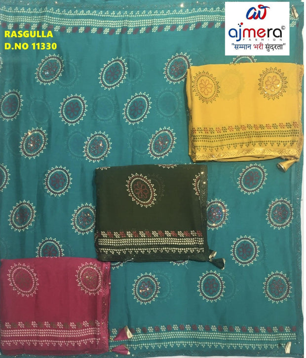 Elegant Printed Saree with Designer Blouse Piece for Festive Wear  | WLN-RASGULLA-11330