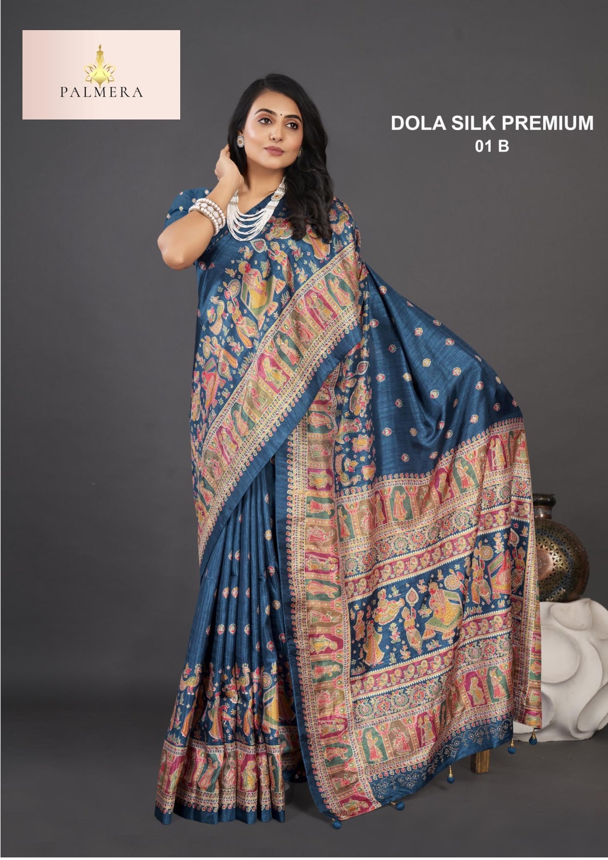 Dola Silk Premium Art Silk Saree with Blouse for Premium Ethnic Wear | ALL-DOLA SILK PREMIUM-01