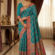Fine Texture Jacquard Silk Saree With Blouse Piece | PGT-SHREENIKA