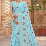 Fancy Cotton Saree with Without Blouse for Premium Ethnic and Traditional Wear | PJA-CHAM CHAM