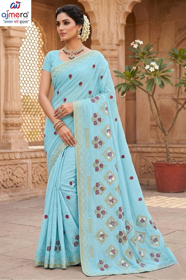 Fancy Cotton Saree with Without Blouse for Premium Ethnic and Traditional Wear | PJA-CHAM CHAM