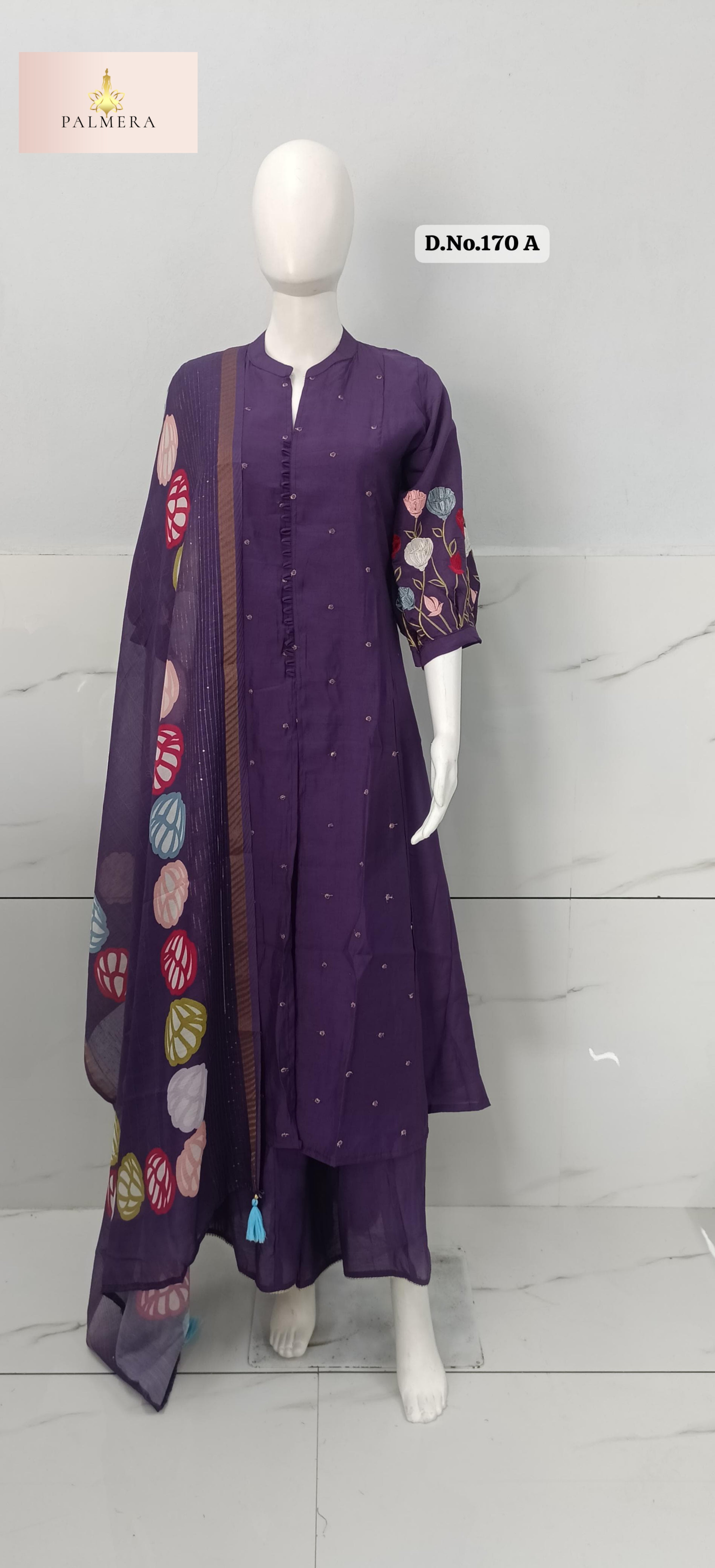 Elegant Designer Palmera Kurti Set for Women | MIK-170A