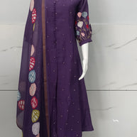 Elegant Designer Palmera Kurti Set for Women | MIK-170A
