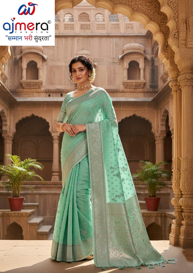 Classic Jacquard Silk Saree with Blouse Piece for Elegant Traditional Look | DS-JYOTI