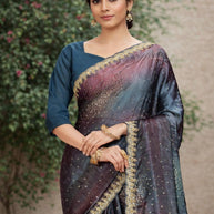Contemporary Printed Saree with Blouse Piece for Premium Wear | RDD-MELLISA