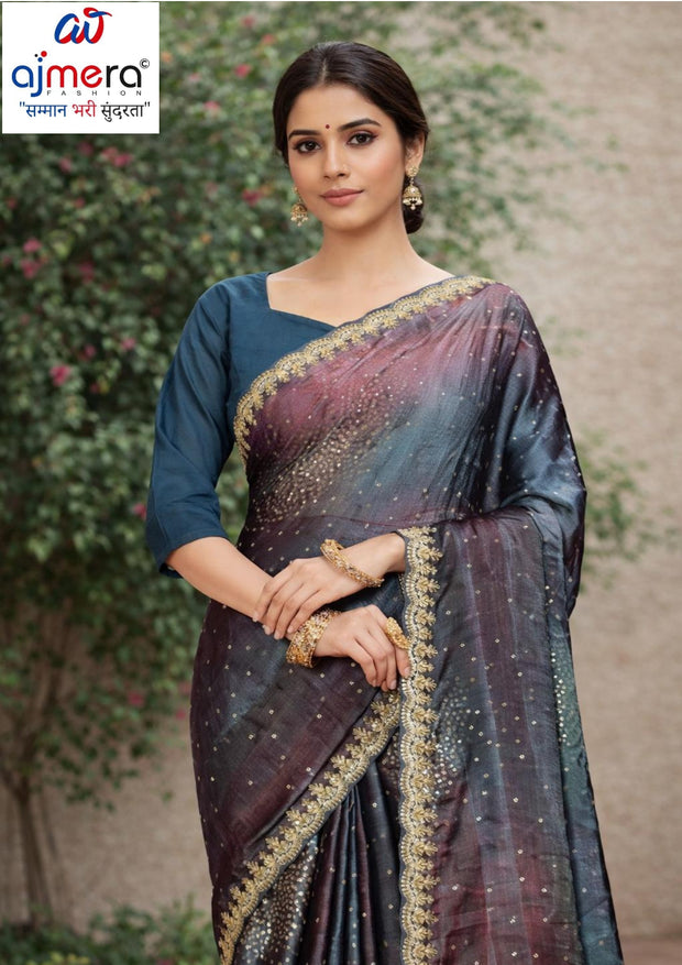 Contemporary Printed Saree with Blouse Piece for Premium Wear | RDD-MELLISA