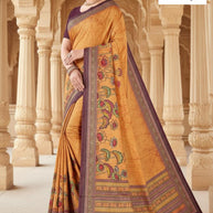 Ethnic Wear Rapier Silk Matching Saree Without Blouse | DBU-DIGITAL PARI