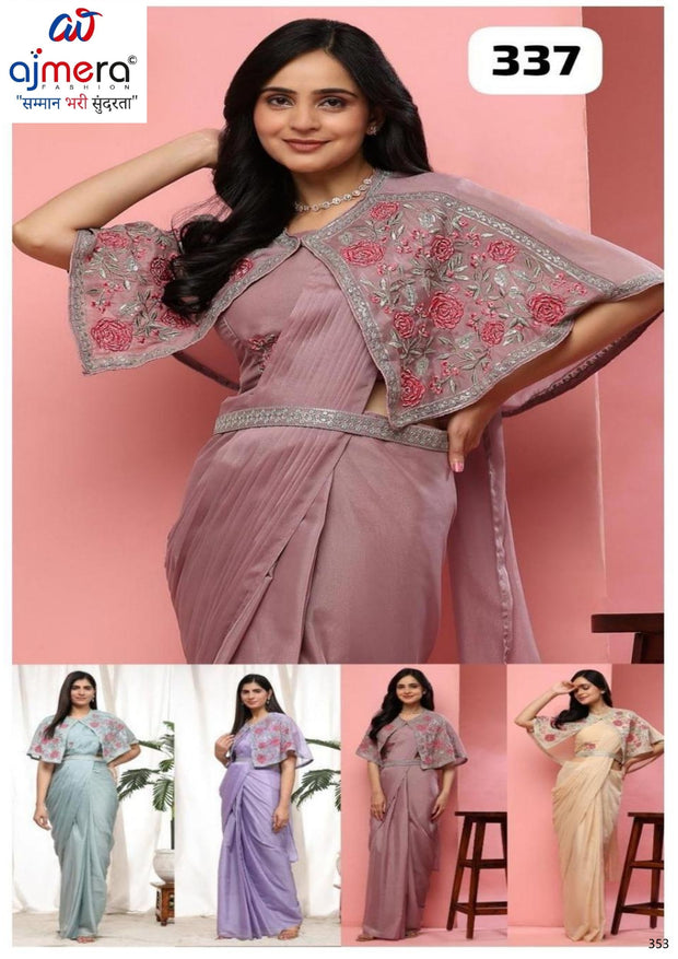 Designer Gown with Blouse for Women | ATZ-337