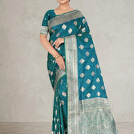 Versatile Rapier Silk Matching Saree With Blouse Piece | VDX-MUSKAN SILK