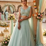 Designer Net Gown for Women | YVD-YSC119