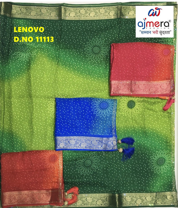 Elegant Printed Saree with Designer Blouse Piece for Festive Wear | WLN-LENOVO-11113