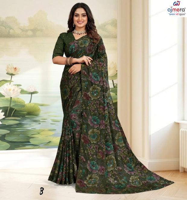 Stylish Printed Saree with Blouse Piece for Traditional Celebrations  | RDD-KAAMYA VOL-03