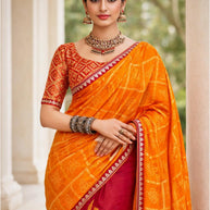Classic Printed Saree with Blouse Piece for Timeless Traditional Style  | SYF-OMISHA VOL-04
