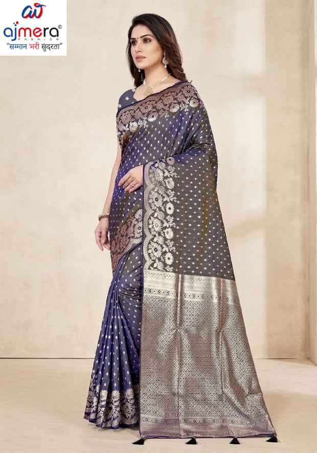 Classic Jacquard Silk Saree with Blouse Piece for Elegant Traditional Look | TUL-MALBARI SILK VOL-63