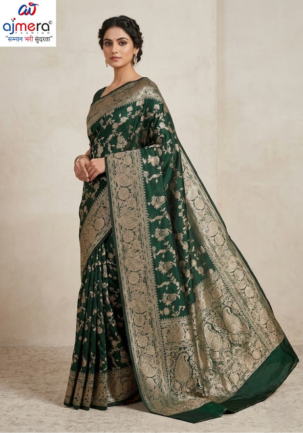 Graceful Jacquard Silk Saree with Blouse Piece for Timeless Ethnic Fashion | DS-ROSE