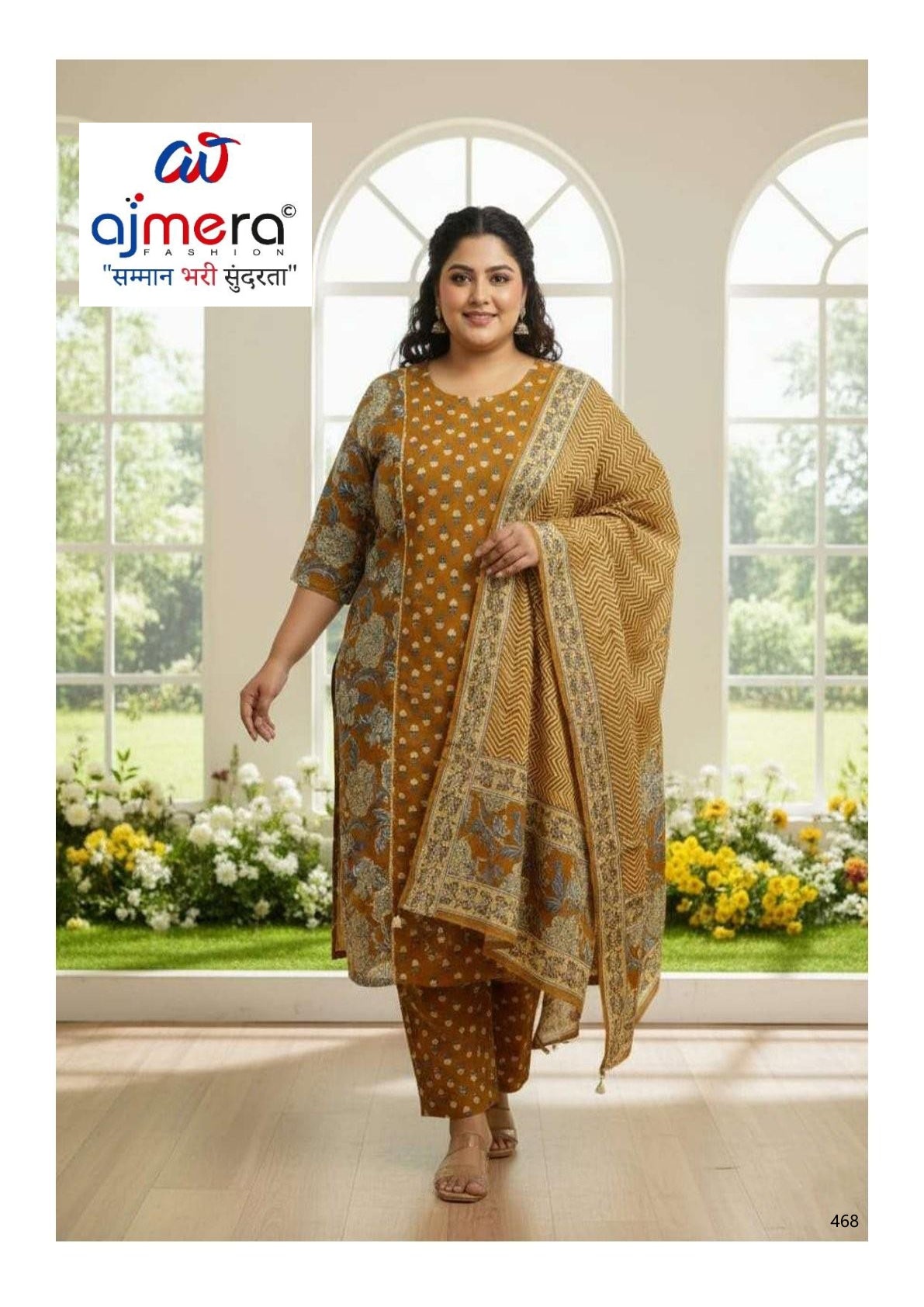 Plus Size Designer Kurti Set for Women | ASF-P2002