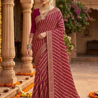 Latest Dyed Matching Saree without Blouse for Premium Ethnic and Traditional Wear | JP-GOLGAPPA