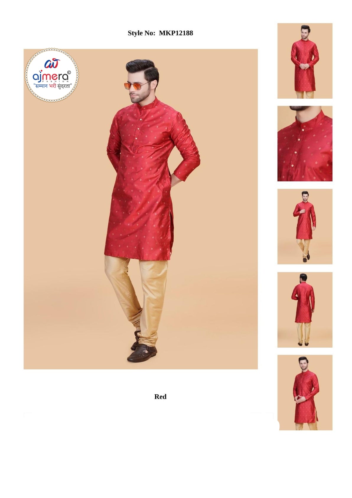 Premium Men's Kurta & Pajama for Wedding & Festive Wear | SNA-MKP12188