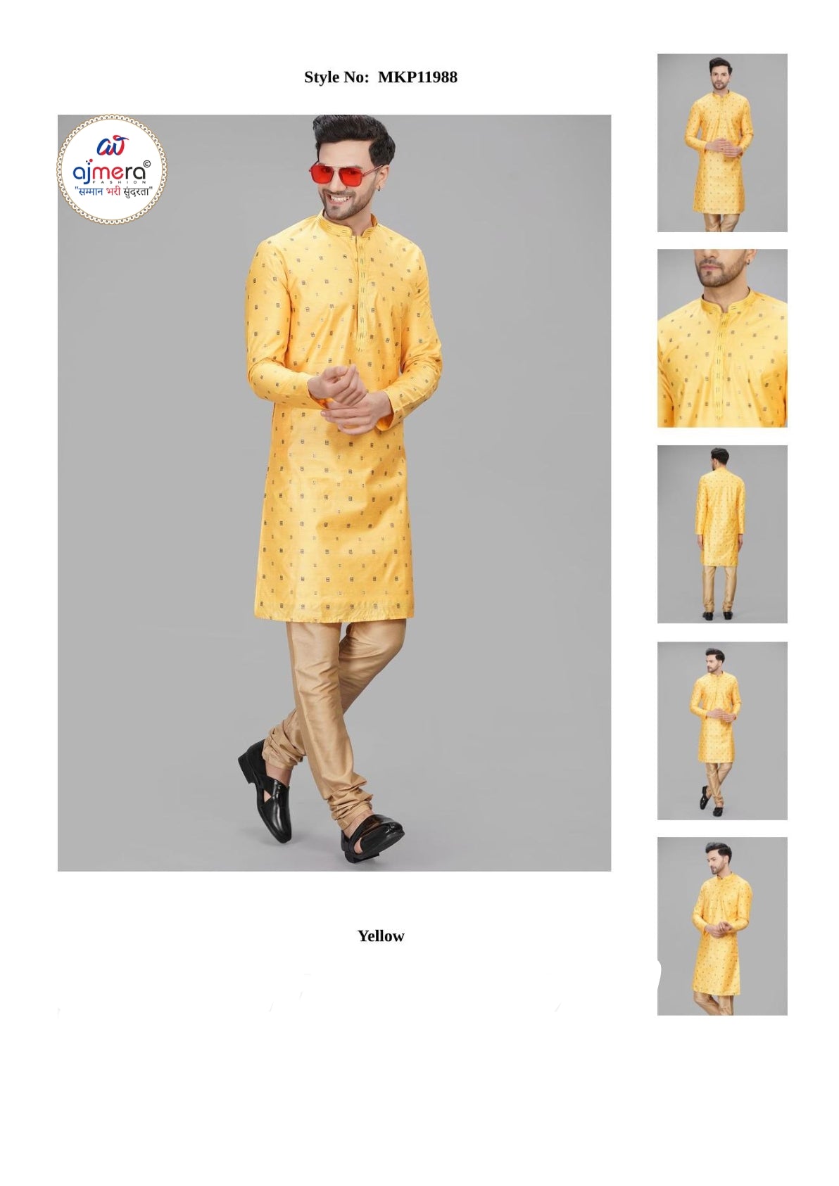 Premium Men's Kurta & Payjama for Wedding & Festive Wear | SNA-MKP11988