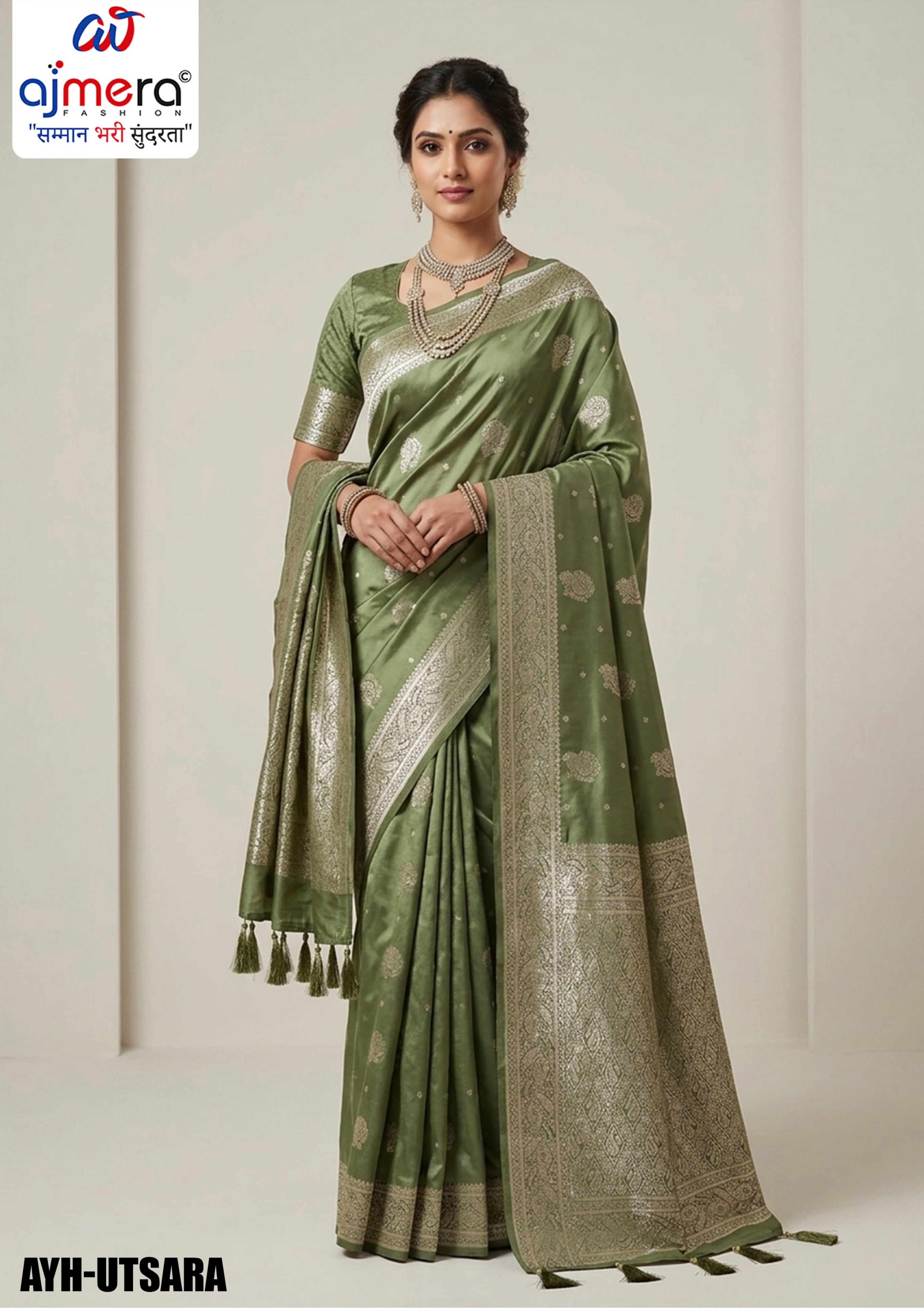 Rapier Jacquard Silk Saree With Blouse Piece | AYH-UTSARA