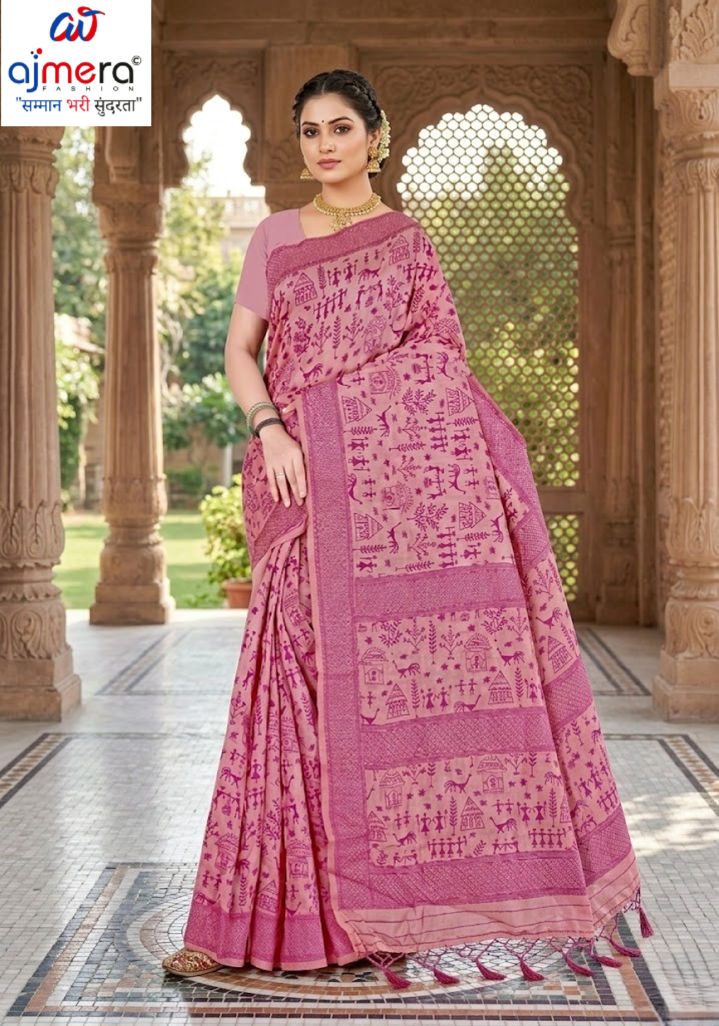 Royal Rapier Silk Matching Saree With Blouse Piece | DBU-PAKHI COTTON