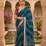 Graceful Printed Saree with Blouse Piece for Modern Ethnic Fashion | VDT-NITYA-7