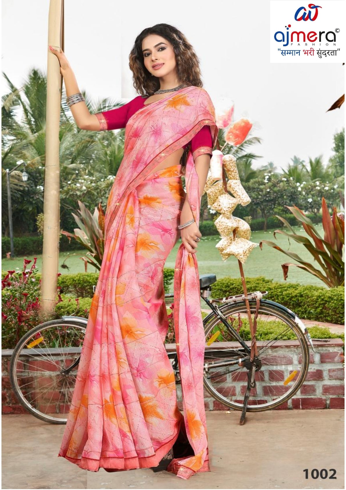 Graceful Printed Saree with Blouse Piece for Modern Ethnic Fashion | PRM-JAGRATA