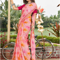 Graceful Printed Saree with Blouse Piece for Modern Ethnic Fashion | PRM-JAGRATA