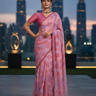 Elegant Printed Saree with Designer Blouse Piece for Festive Wear | RDD-SHAGUN