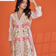 Designer Contemporary Co-Ord Kurti Set for Women | VRA-8054