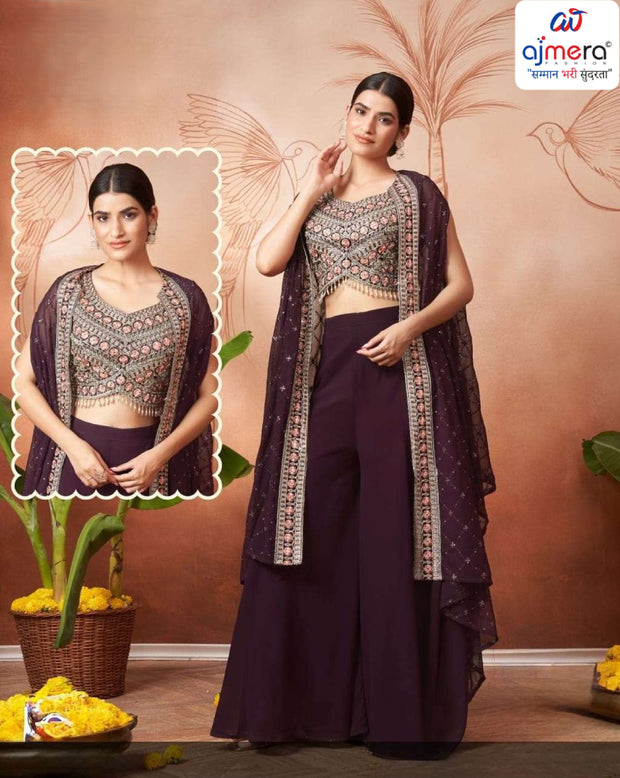 Designer Georgette Gown for Women | JNX-SIMAR15-L