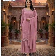 Designer Georgette Gown for Women | RKA-1010