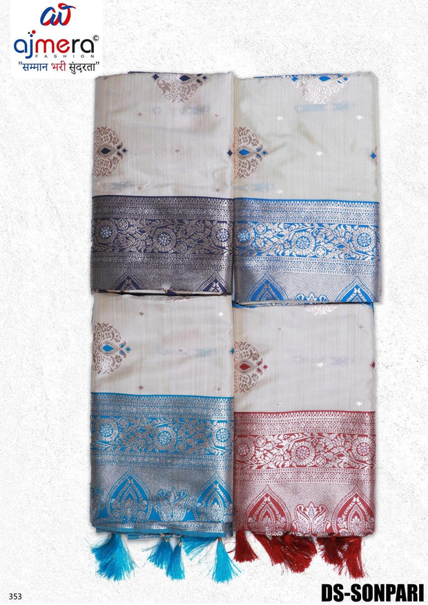 Fashionable Jacquard Silk Saree with Blouse Piece for Special Events | DS-SONPARI