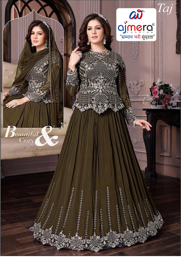 Elegant Printed Designer Party Wear Gown for Women | PNC-TAAJ