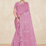 Elegant Jacquard Silk Saree with Designer Blouse Piece for Festive Elegance | MTE-25350