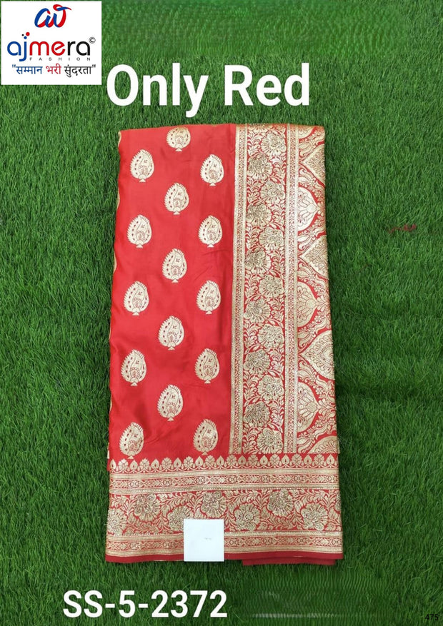 Distinctive Weave Jacquard Silk Saree With Blouse Piece | SBV-SS-5-2372