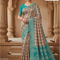 Premium Pallu Rapier Silk Matching Saree With Blouse Piece | RKI-RK322