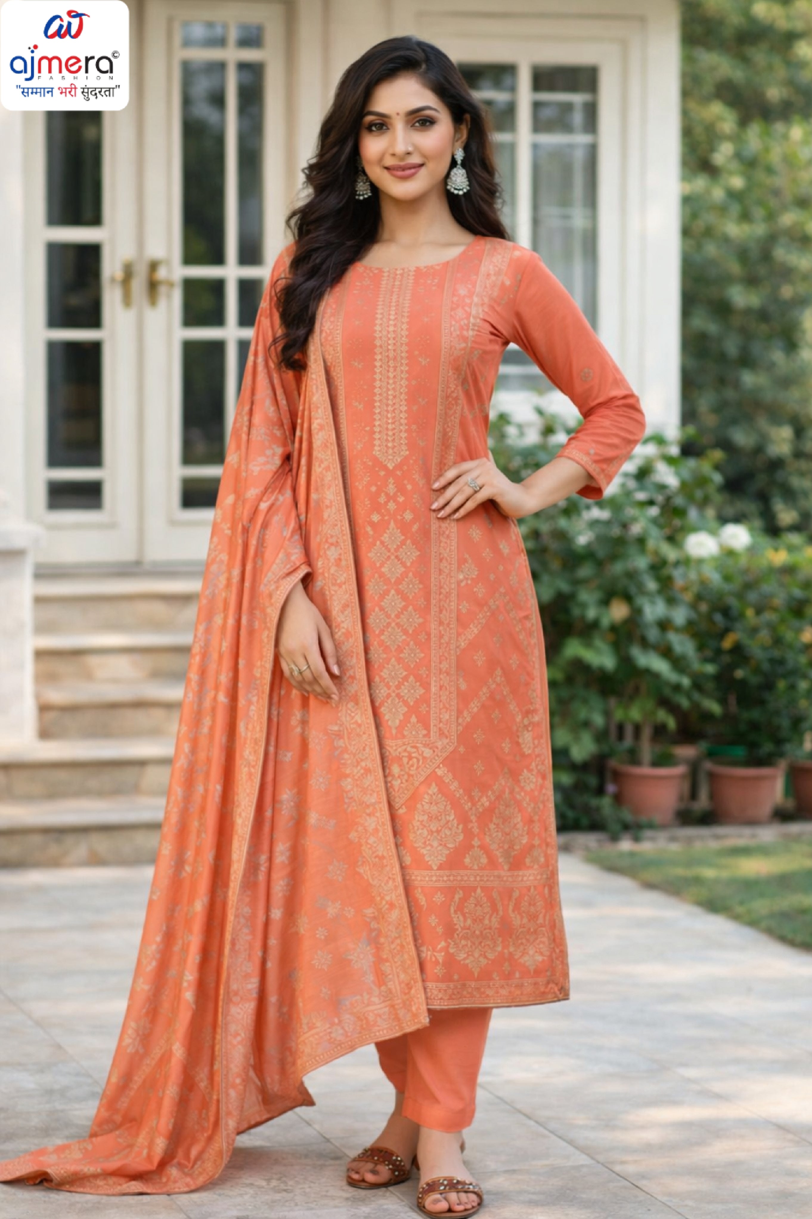 Premium Viscose Unstitched Suit Set | VAS-SARGUN-6