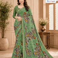 Premium Printed Saree with Matching Blouse Piece for Ethnic Elegance  | TTS-KAVERI