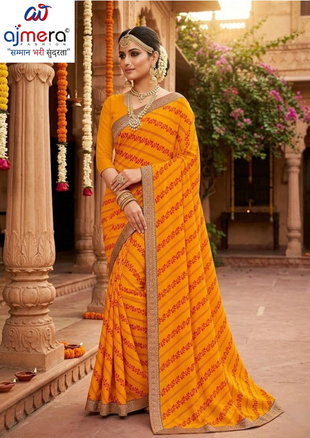 Dyed Matching Saree in Surat without Blouse for Premium Ethnic and Traditional Wear | JP-KITKAT